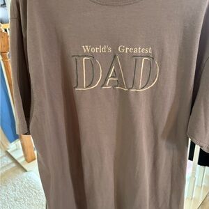 World's Greatest Dad Brown T-Shirt